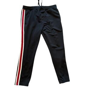 PAC Sun Men’s Black with Red Stripe Athletic Track Pant. Size XL